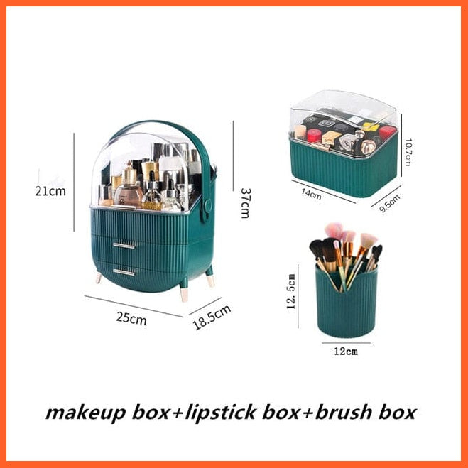 whatagift.com.au 15 Transparent Cosmetic Storage Box Makeup Drawer Organizer
