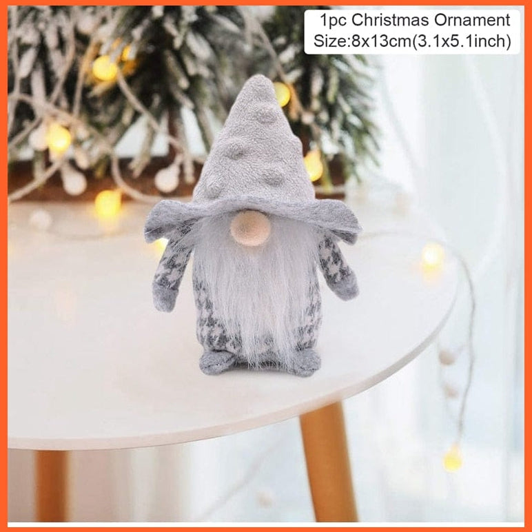 whatagift.com.au 17 Merry Christmas Decorations For Home Santa Claus Doll | Snowman Doll Christmas Ornaments