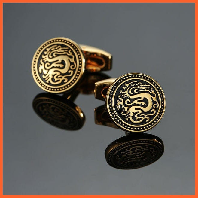 18 Style Mix Cufflinks Classical Gold Silvery Blue Retro Pattern Cuff Links Mans Suit Accessories Wedding Business Gift | whatagift.com.au.