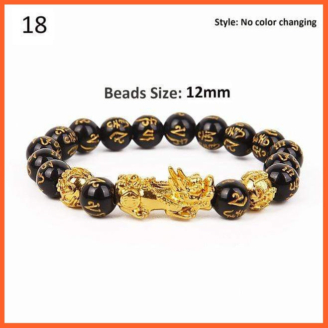Obsidian Stone Beads Bracelets - Color Changing Wristband | whatagift.com.au.