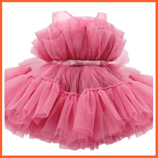 whatagift.com.au 18M / Rose red 2 Baby Girl Tutu Party Gown | Princess Tulle Children Costume