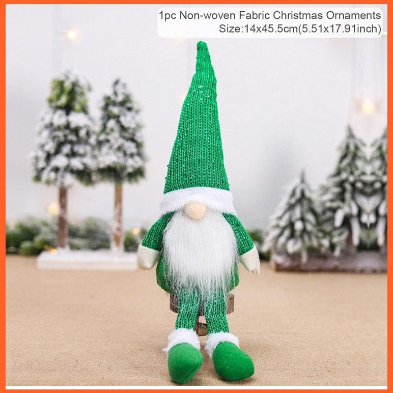 whatagift.com.au 19 Merry Christmas Decorations For Home Santa Claus Doll | Snowman Doll Christmas Ornaments