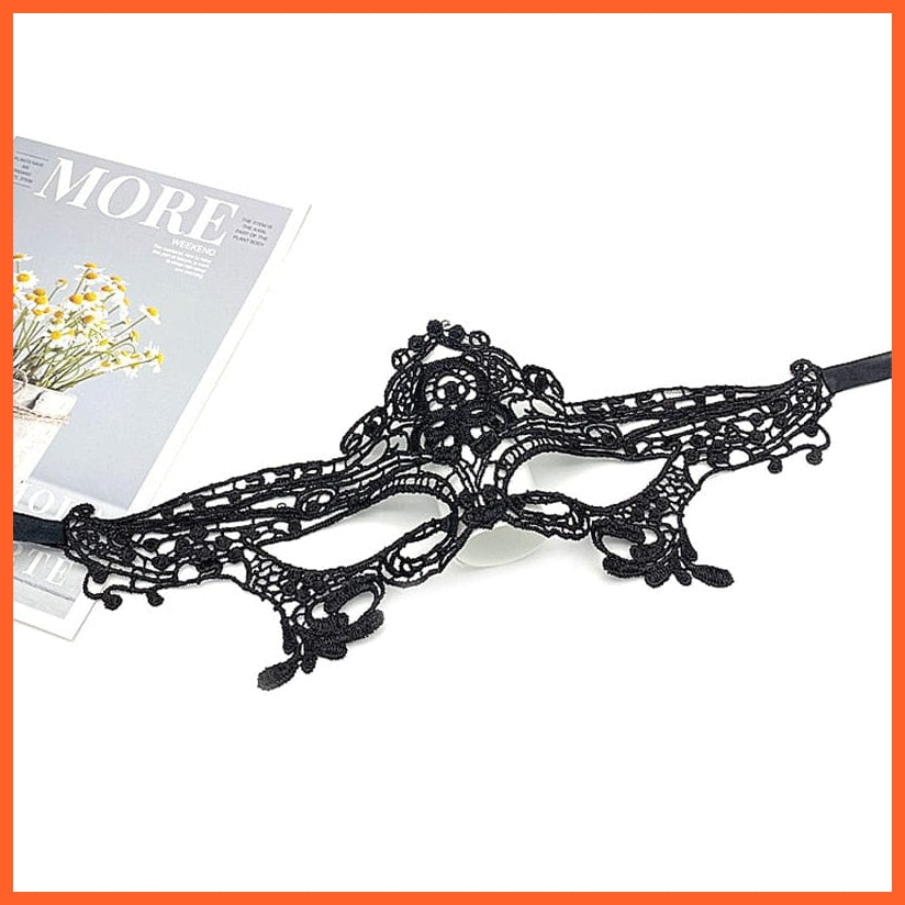 whatagift.com.au 19 Women Hollow Lace Masquerade Face Mask | Cosplay Prom Halloween Party Masks | Eye Mask