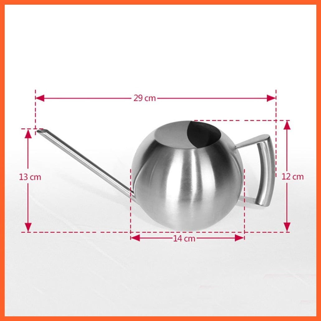 whatagift.com.au 1L Stainless Steel Garden Watering Pot | Small Watering Can With Handle For Watering Plants