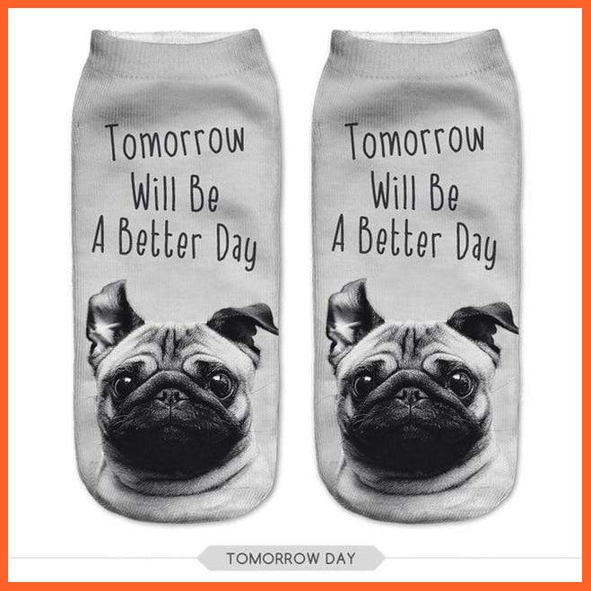 3D Dog Printed Socks | whatagift.com.au.