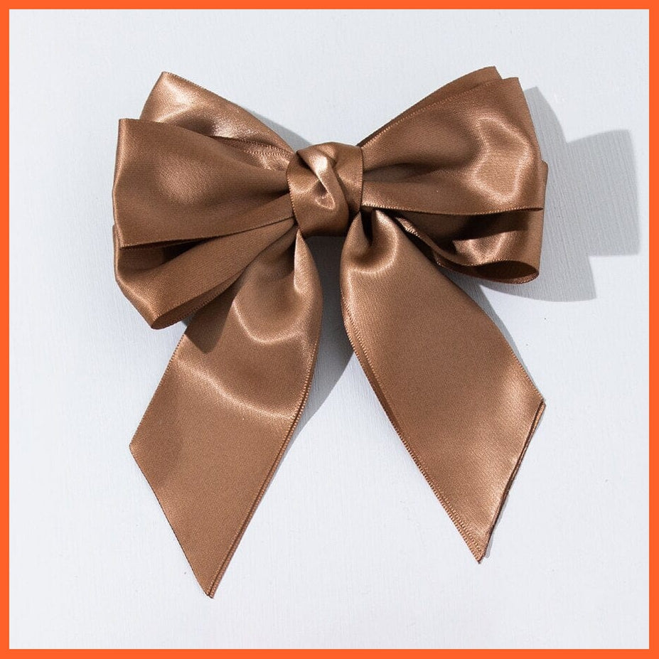 whatagift.com.au 2 Elegant Ribbon Bow Hair Clip | Cute Hair Bows Hairpins For Women Accessories