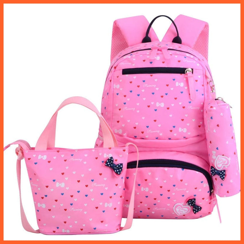 whatagift.com.au 2 pink 3pcs/set Male backpacks | Shoulder Bag for Travelling