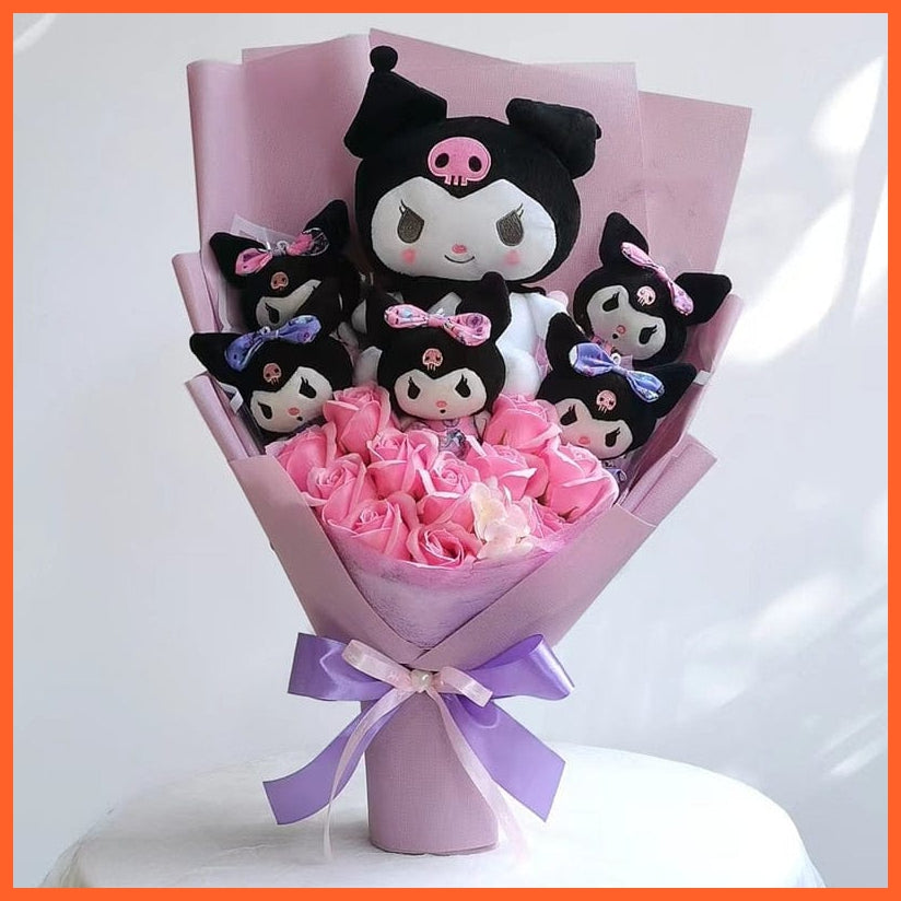 whatagift.com.au 20 Christmas Gifts Cartoon Sanrio Plush Bouquet |  Plush Doll Toy  Valentine Graduation Gifts