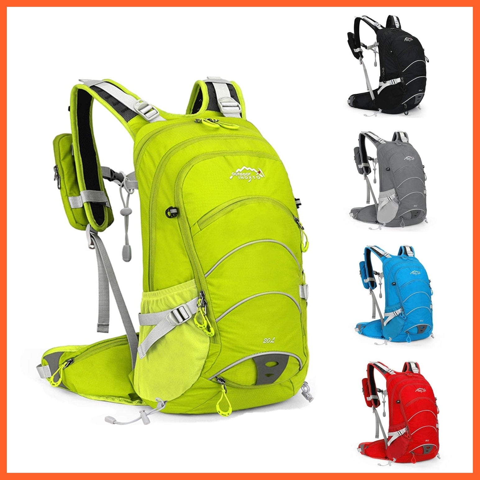 whatagift.com.au 20 litres Waterproof Camping Backpack With Rain Cover