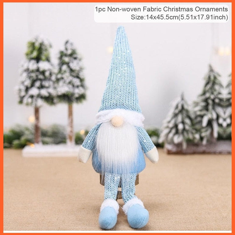 whatagift.com.au 20 Merry Christmas Decorations For Home Santa Claus Doll | Snowman Doll Christmas Ornaments