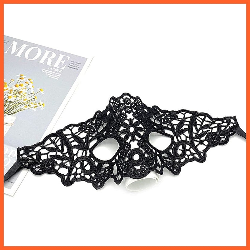 whatagift.com.au 20 Women Hollow Lace Masquerade Face Mask | Cosplay Prom Halloween Party Masks | Eye Mask