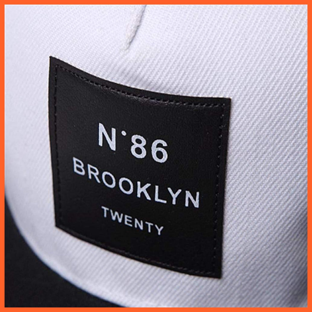 Brooklyn Patch Baseball Cap | Fashion Men Women Brooklyn Letters Cotton Adjustable Baseball Caps | Leather Label Hip Hop Summer Snapback Hats | whatagift.com.au.