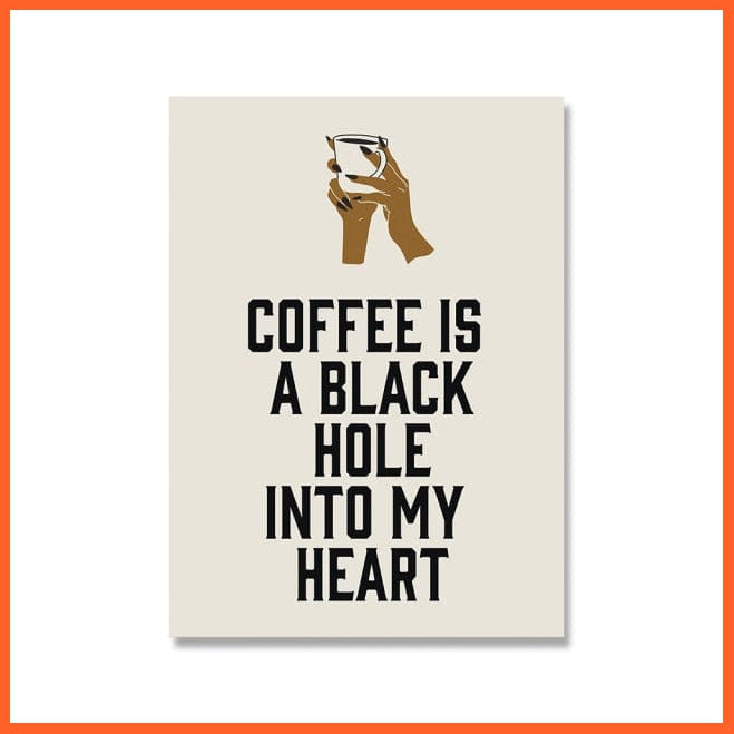 Coffee Guide Poster Prints Kitchen Wall Decor | Coffee Lovers Gift Wall Art Canvas Painting | whatagift.com.au.