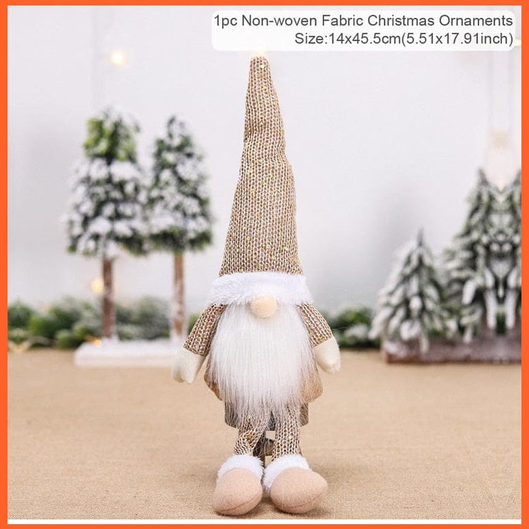 whatagift.com.au 21 Merry Christmas Decorations For Home Santa Claus Doll | Snowman Doll Christmas Ornaments