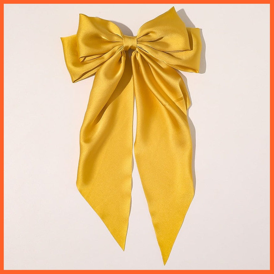 whatagift.com.au 21 Women Large Bow Hairpin | Summer Chiffon Big Bowknot Clip | Hair Accessories