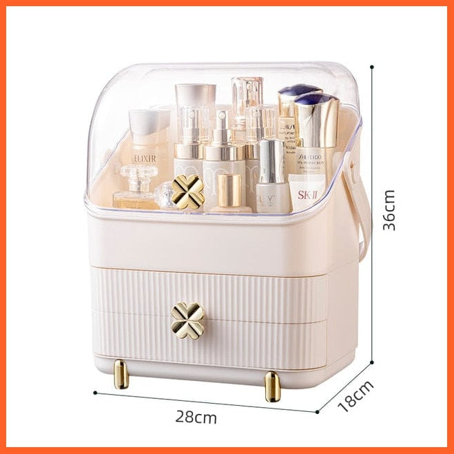 whatagift.com.au 22 Transparent Cosmetic Storage Box Makeup Drawer Organizer