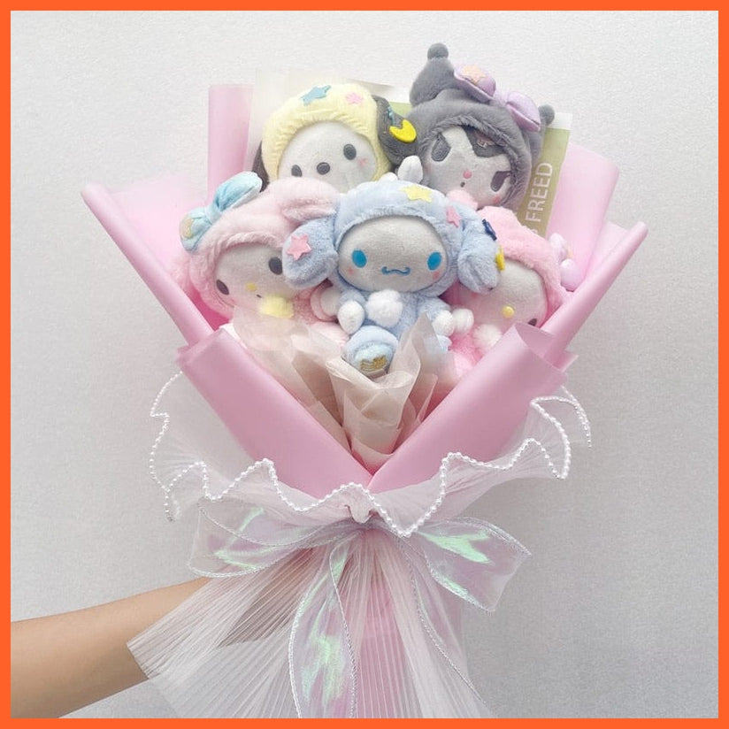 whatagift.com.au 23 Christmas Gifts Cartoon Sanrio Plush Bouquet |  Plush Doll Toy  Valentine Graduation Gifts