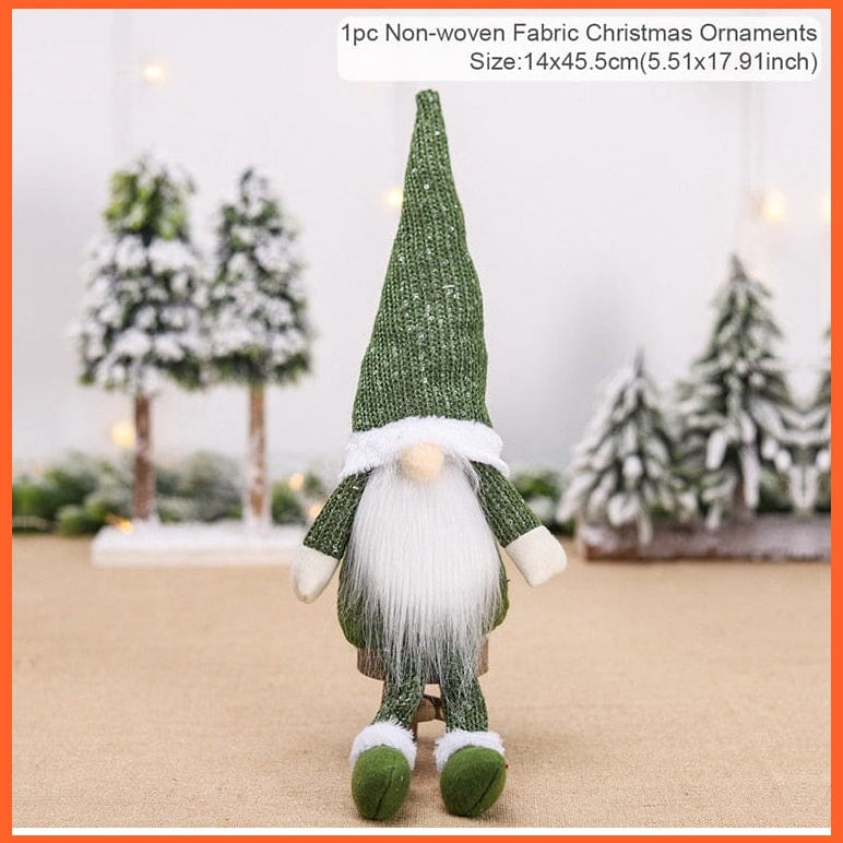 whatagift.com.au 23 Merry Christmas Decorations For Home Santa Claus Doll | Snowman Doll Christmas Ornaments