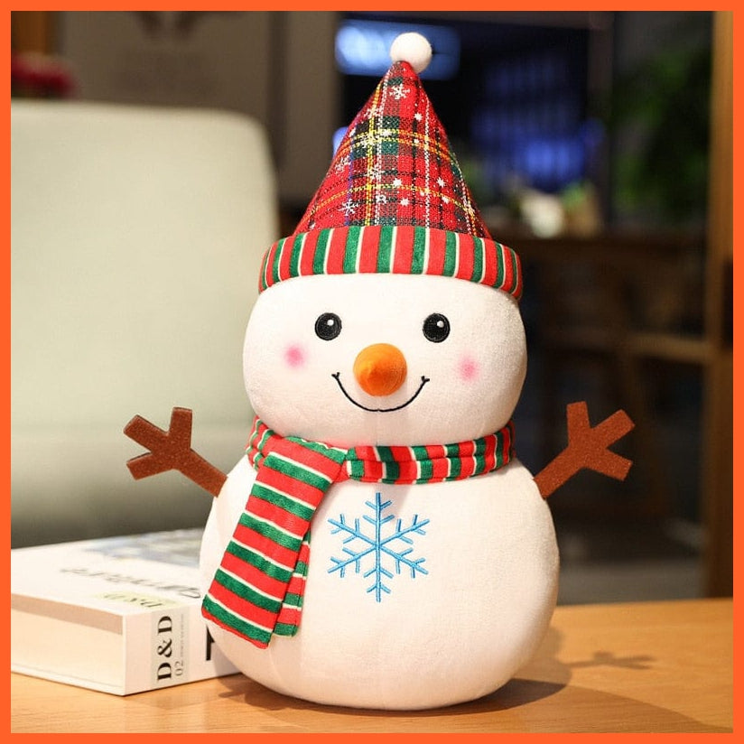 whatagift.com.au 23CM / Snowman-C 23CM Lovely Santa Claus | Elk Snowman  Stuffed Plush Toys| Best for Home Decor