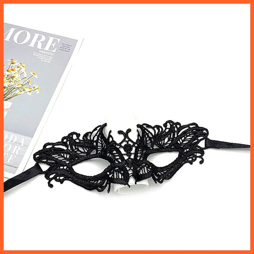 whatagift.com.au 24 Women Hollow Lace Masquerade Face Mask | Cosplay Prom Halloween Party Masks | Eye Mask