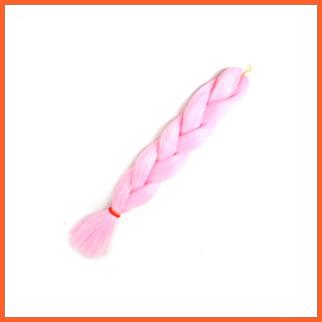 whatagift.com.au 24inches-2Pink / 24inches 24 Inches Jumbo Braid Synthetic Ombre Hair Extension For Women