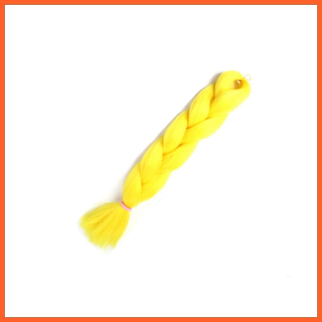 whatagift.com.au 24inches-2Yellow / 24inches 24 Inches Jumbo Braid Synthetic Ombre Hair Extension For Women