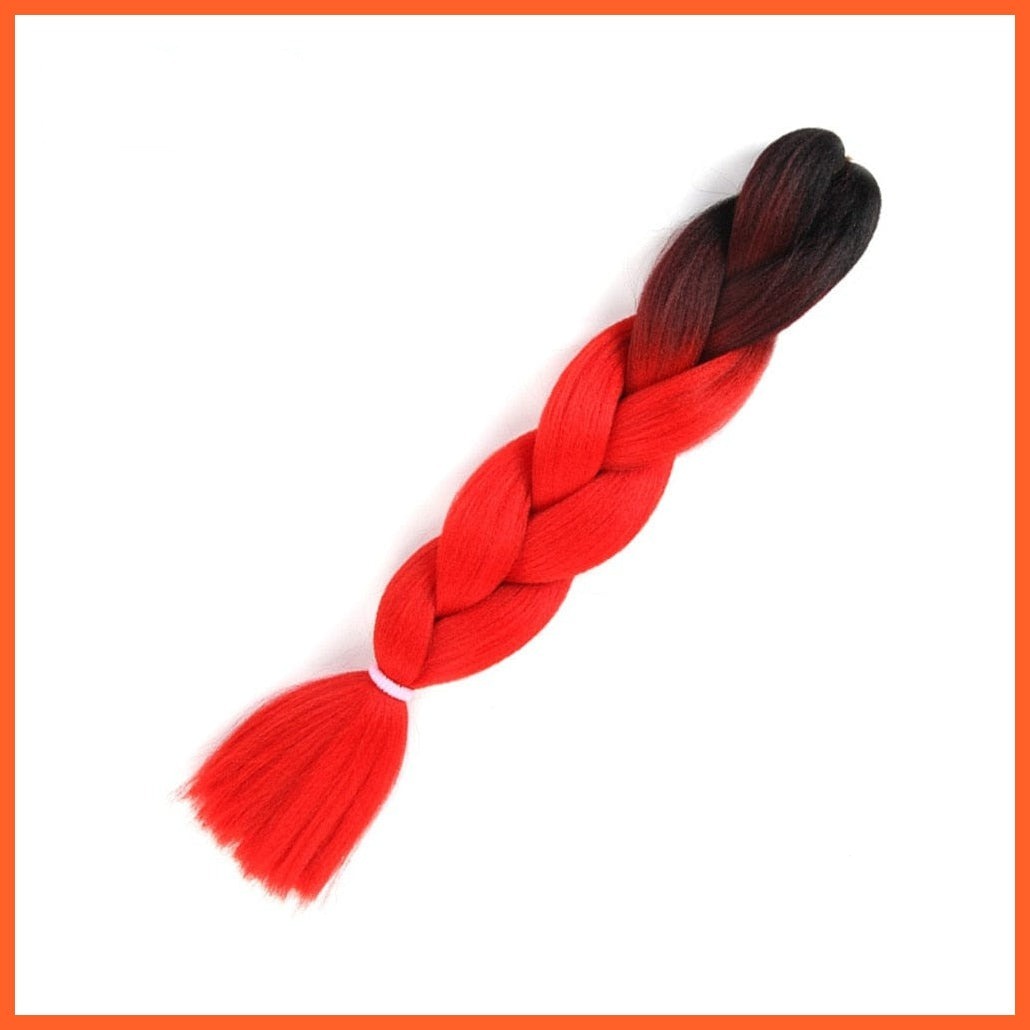 whatagift.com.au 24inches-M1 / 24inches 24 Inches Jumbo Braid Synthetic Ombre Hair Extension For Women