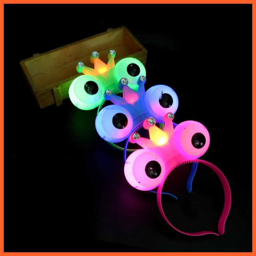 whatagift.com.au 25 10pcs Adult Kids Glowing LED Party Accessories | Cat Bunny Crown Flower Headband | Halloween Party