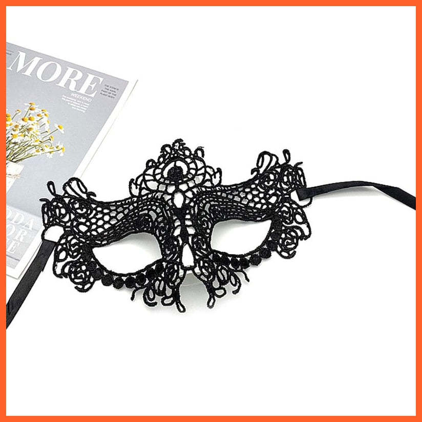 whatagift.com.au 26 Women Hollow Lace Masquerade Face Mask | Cosplay Prom Halloween Party Masks | Eye Mask