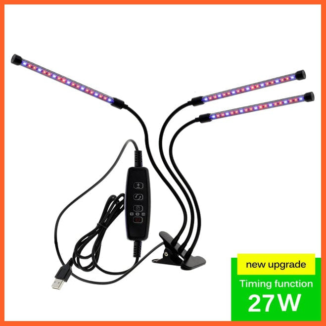 whatagift.com.au 27W / SPAIN LED Grow Light with 360 Degrees Flexible Clip USB Power Supply Desktop LED Light.