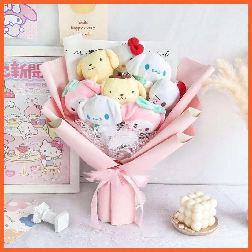 whatagift.com.au 29 Christmas Gifts Cartoon Sanrio Plush Bouquet |  Plush Doll Toy  Valentine Graduation Gifts