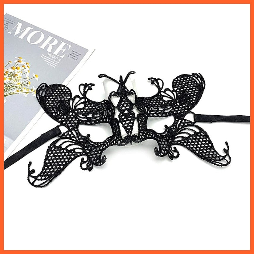 whatagift.com.au 29 Women Hollow Lace Masquerade Face Mask | Cosplay Prom Halloween Party Masks | Eye Mask