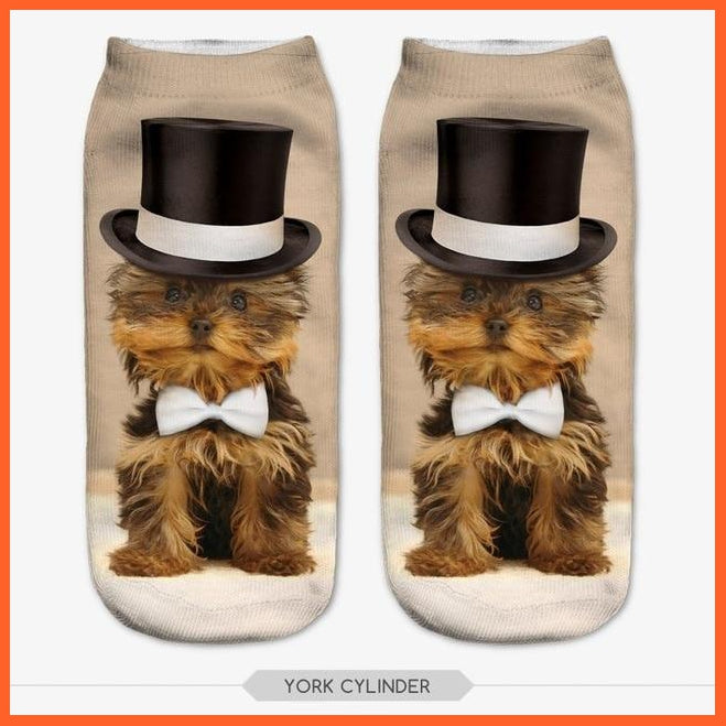 3D Dog Printed Socks | whatagift.com.au.