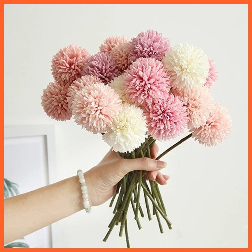 whatagift.com.au 3/5pcs Silk Artificial Hydrangea Dandelion Flower For Home Decoration