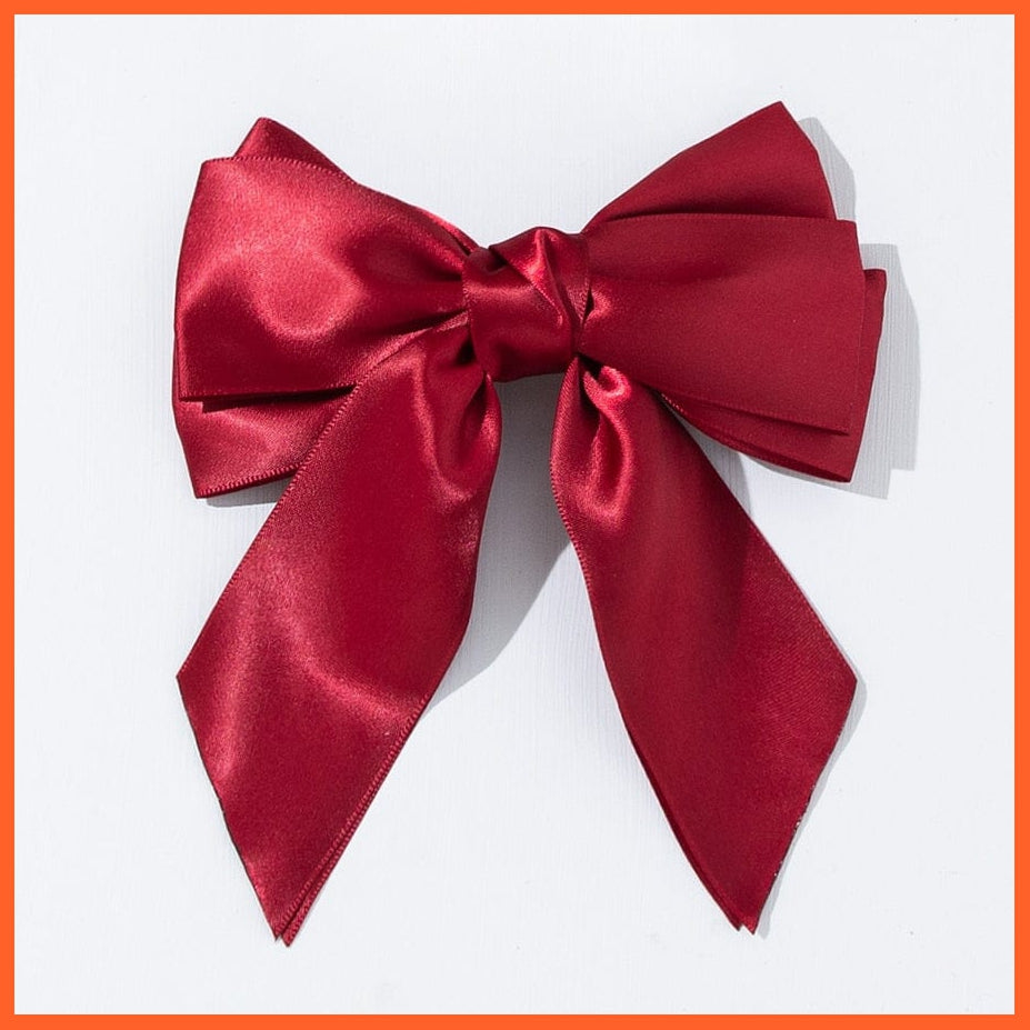 whatagift.com.au 3 Elegant Ribbon Bow Hair Clip | Cute Hair Bows Hairpins For Women Accessories