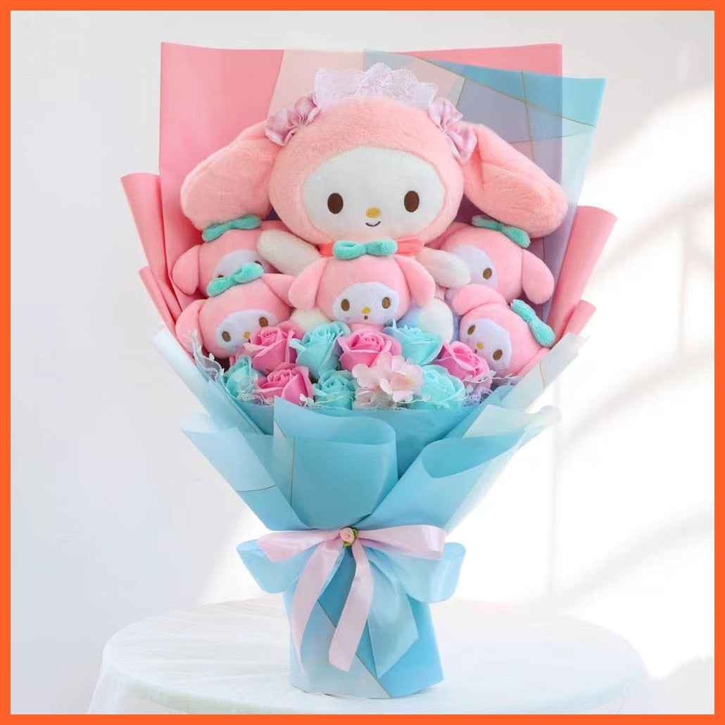 whatagift.com.au 31 Christmas Gifts Cartoon Sanrio Plush Bouquet |  Plush Doll Toy  Valentine Graduation Gifts