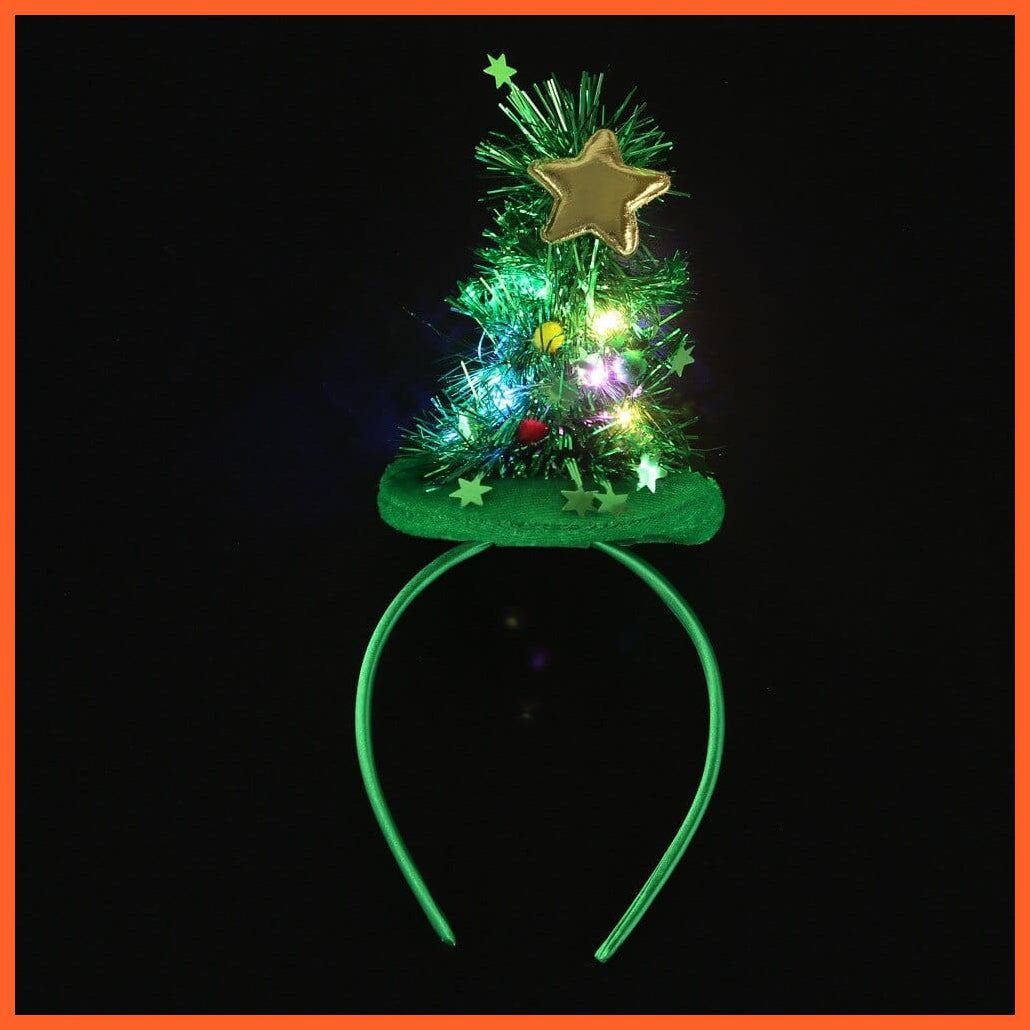 whatagift.com.au 32 10pcs Adult Kids Glowing LED Party Accessories | Cat Bunny Crown Flower Headband | Halloween Party