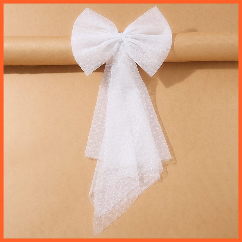 whatagift.com.au 32 Women Large Bow Hairpin | Summer Chiffon Big Bowknot Clip | Hair Accessories