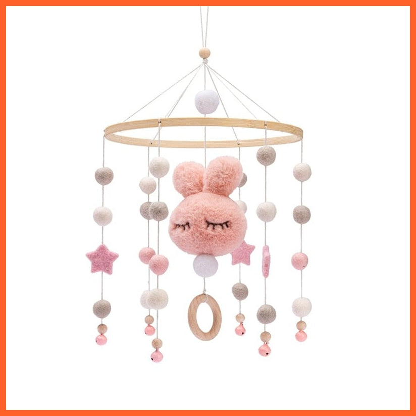 whatagift.com.au 33 Musical Box Cloud Cotton Carousel For baby | Make Baby Rattles Crib Wooden Mobile Toy