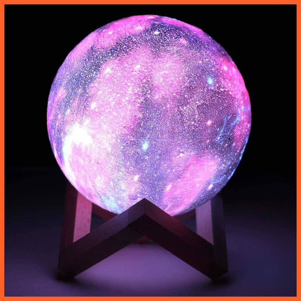 3D Peach Moon Night Lamp For Kids With 16 Colors Mode & Remote | whatagift.com.au.