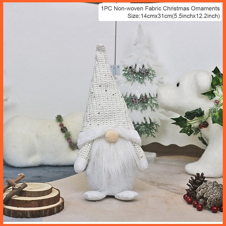 whatagift.com.au 4 Merry Christmas Decorations For Home Santa Claus Doll | Snowman Doll Christmas Ornaments