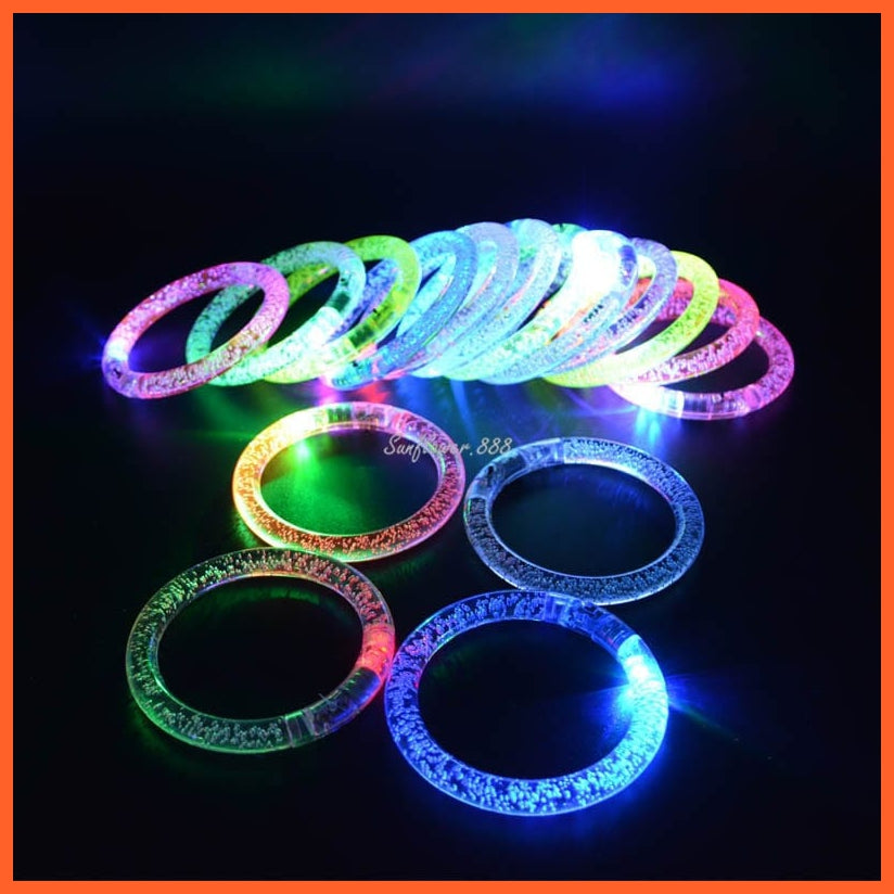 whatagift.com.au 40pcs Light Up Bubble Bracelets For Halloween | Luminous LED Party Bangles