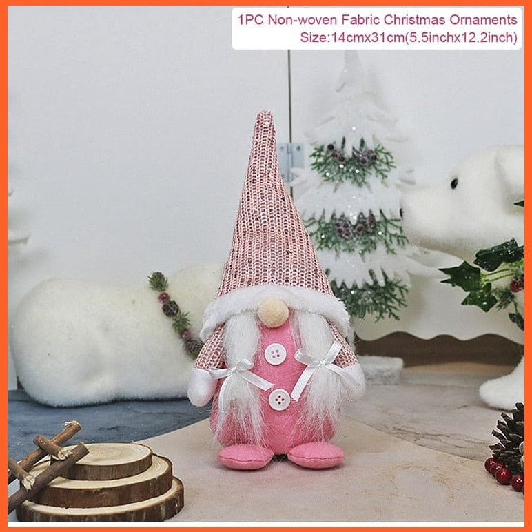 whatagift.com.au 5 Merry Christmas Decorations For Home Santa Claus Doll | Snowman Doll Christmas Ornaments