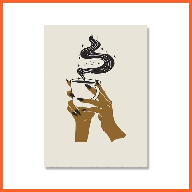 Coffee Guide Poster Prints Kitchen Wall Decor | Coffee Lovers Gift Wall Art Canvas Painting | whatagift.com.au.