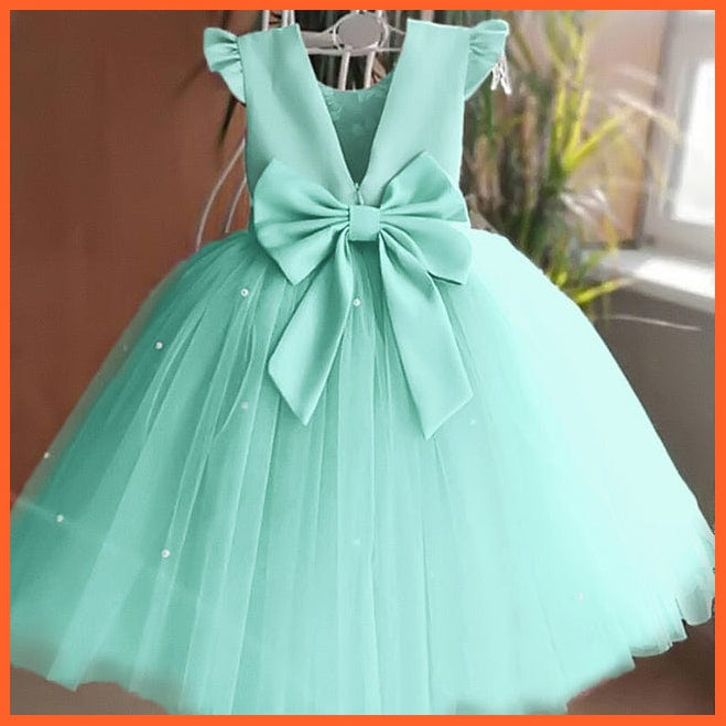 whatagift.com.au 5T / Green 1 Baby Girls Gown Dresses for Toddler Kids