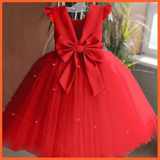 whatagift.com.au 5T / Red 1 Baby Girls Gown Dresses for Toddler Kids