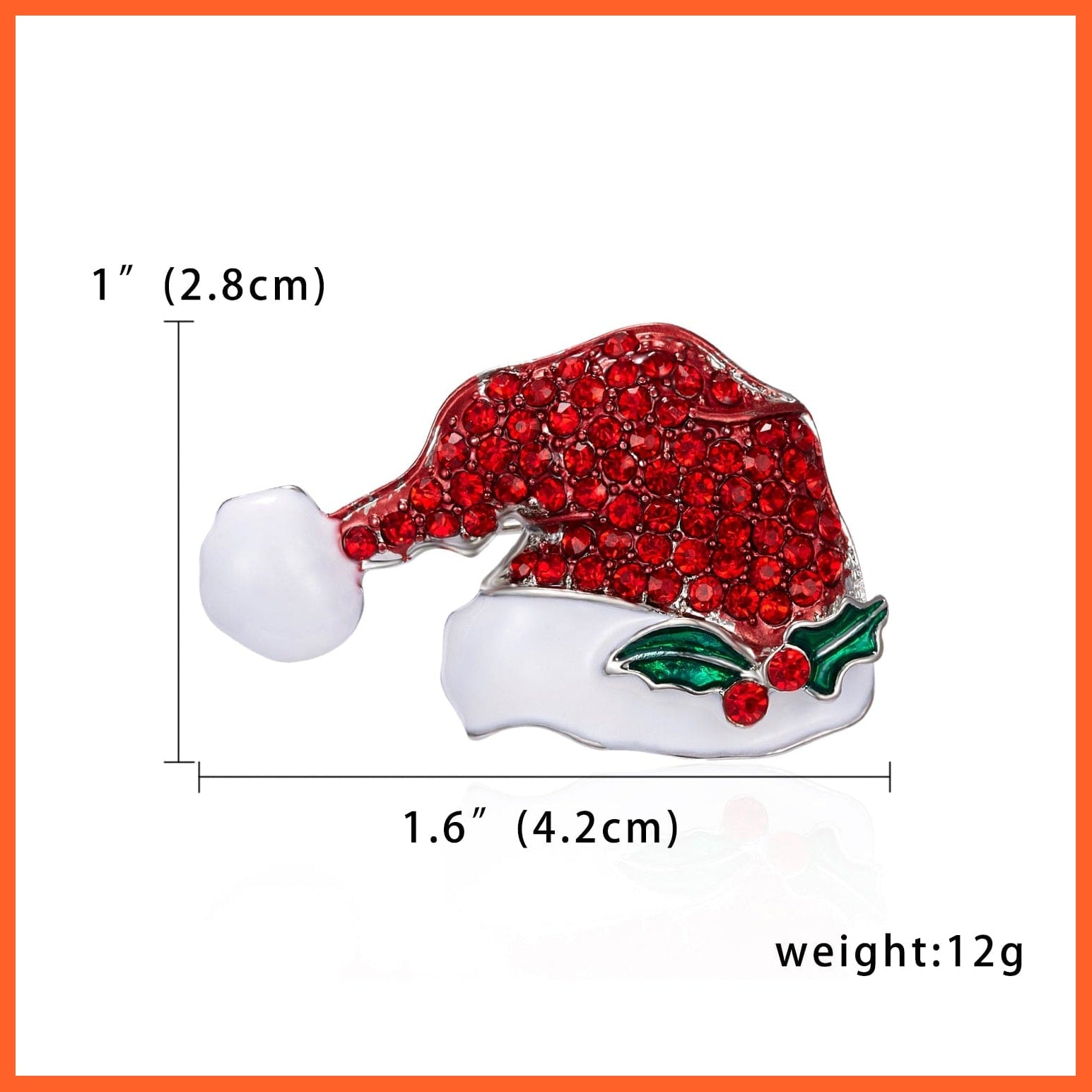 whatagift.com.au 6 Christmas Enamel Snowman Hats Brooch Pins | Christmas Gifts