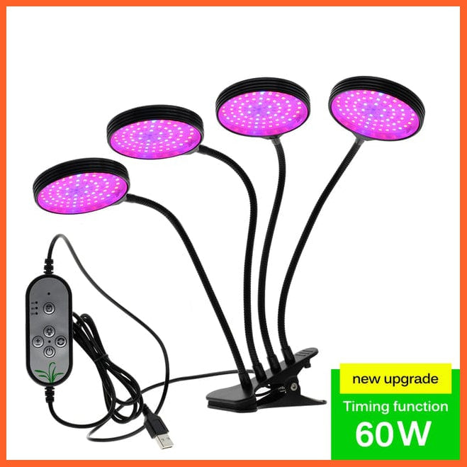 whatagift.com.au 60W / SPAIN LED Grow Light with 360 Degrees Flexible Clip USB Power Supply Desktop LED Light.