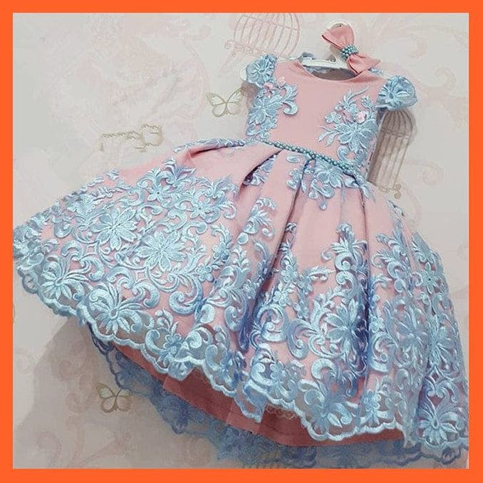 whatagift.com.au 704 / 5T Dress For Girls Wedding Tulle Lace Girl Dress