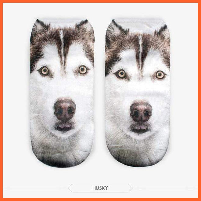 3D Dog Printed Socks | whatagift.com.au.